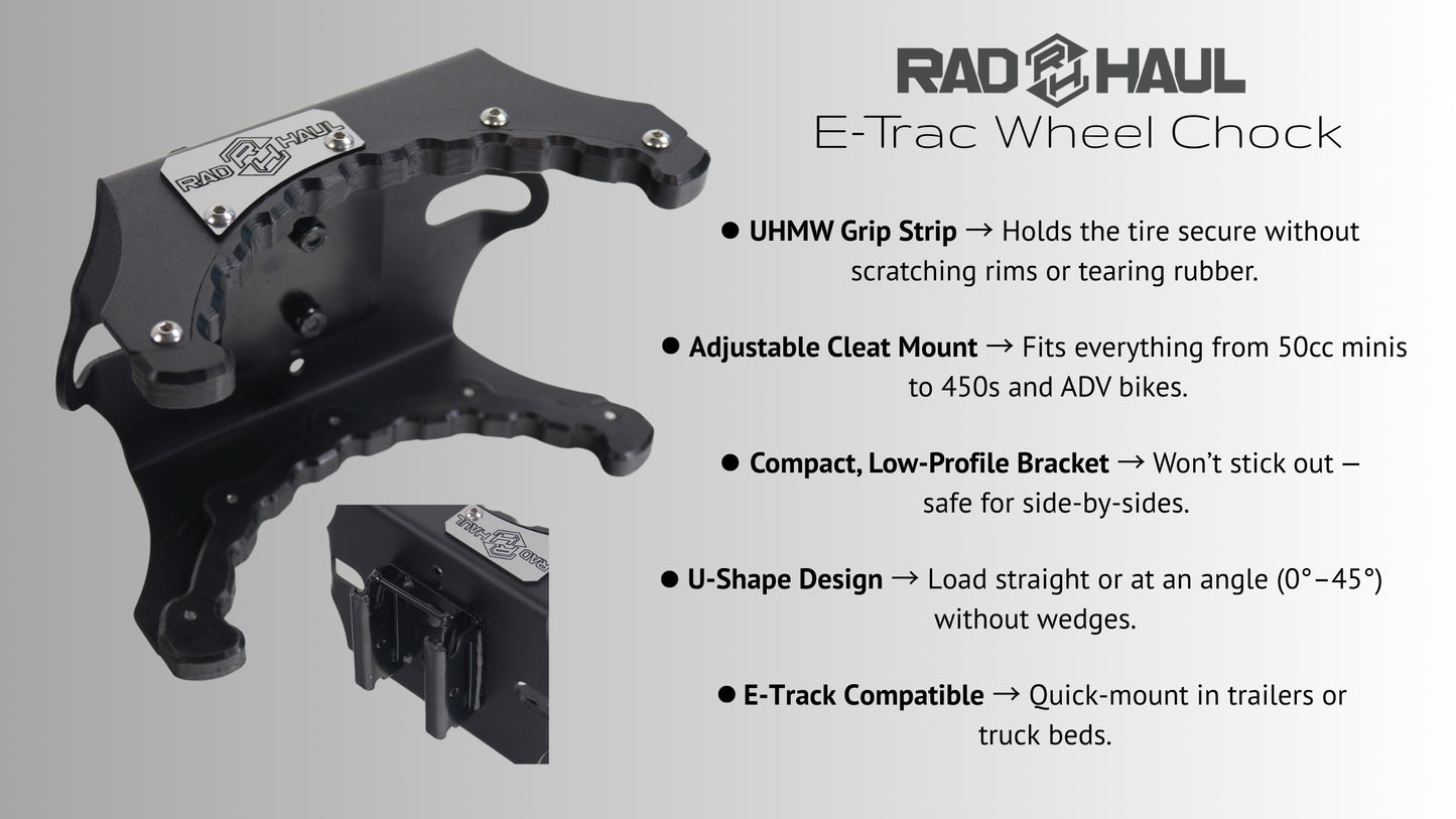 Rad Haul E-Trac Wheel Chock