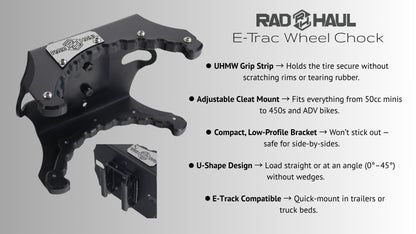 Rad Haul E-Trac Wheel Chock